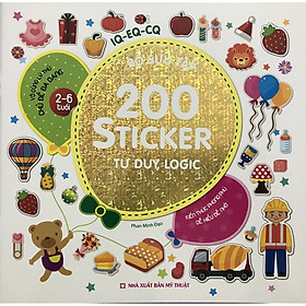 Hình ảnh Sách - 200 sticker Tư duy, logic ( 2 - 6 tuổi )