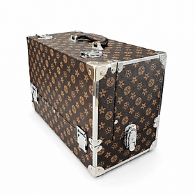 Sale sốc- Cốp bọc gốc inox, đựng dụng cụ make up trang điểm, nail, mi có khóa size 40x21x26 cm