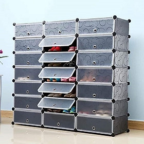Mua TỦ GIÀY CAO CẤP 21 NGĂN ĐEN 21 -0