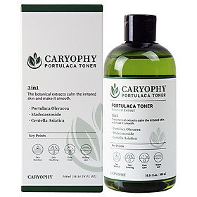 Nước hoa hồng dưỡng da giảm mụn Caryophy Portulaca Toner 300ml