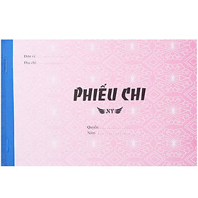 Lốc 10 Quyển Phiếu Chi 13 x 19 cm