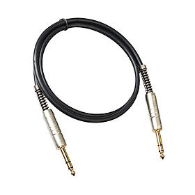 6.35mm Male To Male Stereo Audio Cable, For Amplifier Instrument Speaker 1m