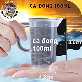 Giá Sỉ Ca Đong Định lượng pha chế dung tích 100ml Có Vạch Chia Định Mức đẹp dày dặn có quai