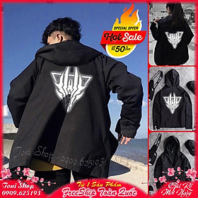 ÁO KHOÁC DÙ Phản Quang Skull (M660 - Có Form Rộng XL)