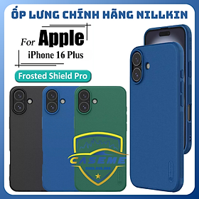 Ốp Lưng Dành Cho iPhone 16 Plus Nillkin Dạng Sần Viền Silicon - Hàng Chính Hãng