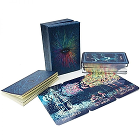 Hình ảnh Bài Tarot Prisma Visions 78 Lá Cán Bóng Giấy Dày Tặng File Hướng Dẫn Tiếng Việt Và Đá Thanh Tẩy