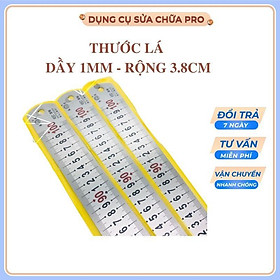 Mua Thước lá thước kẻ  bản dầy 1mm ngang 3.8mm   không gỉ oxi hóa ăn mòn