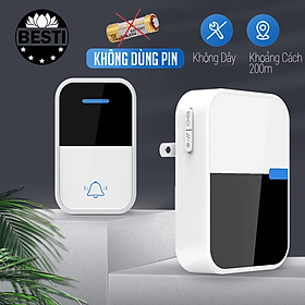 Mua Chuông Cửa Không Dây Không Dùng Pin  Chống Nước Thông Minh  Chuông Bấm Vĩnh Cửu Báo Động Người Già  38 Loại Nhạc - Hàng Chính Hãng Besti