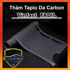 Thảm Taplo Da Vân Carbon Xe Vinfast Fadil cao cấp có lớp chống trượt