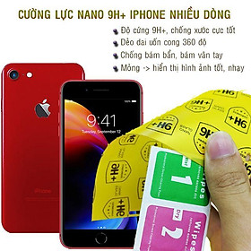 Dán cường lực nano dẻo mặt trước, sau cho iPhone 4, 4s, 5, 5s, 6, 6s, 7, 8