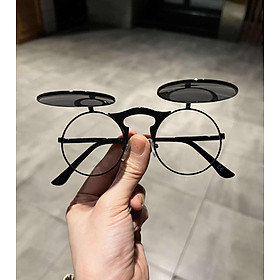 Kính râm thầy bói mắt tròn mở lắp sành điệu