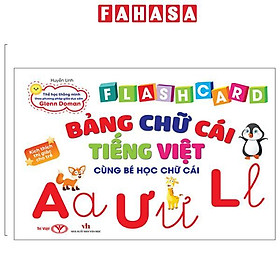 Sách - Flashcard Bảng Chữ Cái Tiếng Việt - Cùng Bé Học Chữ Cái