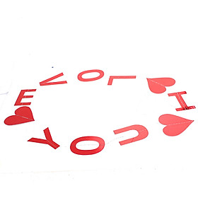 Banner Giấy Chữ I Love You Trang Trí Bong Bóng