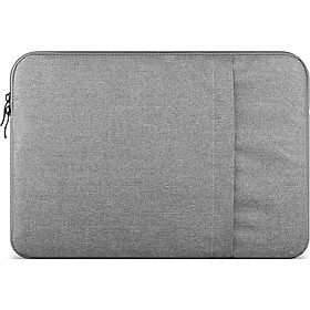 Túi chống sốc Macbook Air, Macbook Pro, Laptop kèm ngăn phụ đứng - Xám - 13 inch