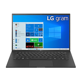 Mua Máy Tính Xách Tay Laptop LG Gram 14Z90P-G.AH75A5 Core i7-1165G7/ RAM 16GB 4266MHz/ M.2(2280) Dual SSD slots - NVME:  512GB/ Intel Iris Xe Graphics / 14.0 (30.2cm) WUXGA (1920*1200) IPS/ / BT 5.1/ Pin 72WHrs/ Obsidian Black/ Win 10/ 999g - Hàng Chính Hãng