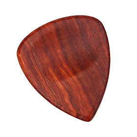 Guitar Pick Plectrum Red Sandal Wood for Music Lover Perform Gift Dark Brown