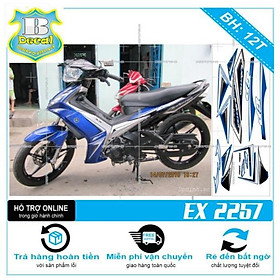 TEM RỜI EX 2010 TRẮNG XANH GP 2257 