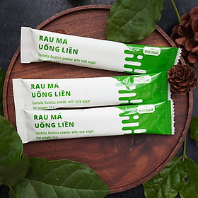 Gói Mini - Rau Má Uống Liền ORAMA đường phèn - gói 15g gói - rau má tươi nguyên chất, tăng cường dinh dưỡng