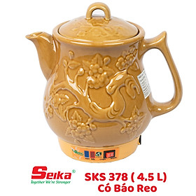 Siêu sắc thuốc bằng điện tự động Seika 4.5L - SKS378 (Gốm sứ Bát Tràng) hàng chính hãng