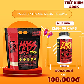 Sữa Tăng Cân Mutant Mass XXXTreme 2500 12Lbs - Túi 5.45Kg