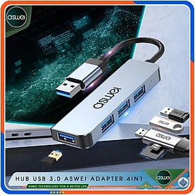 Mua Hub Chuyển Đổi USB Type C ASWEI 4 in 1 To USB 3.0 - Hàng Chính Hãng