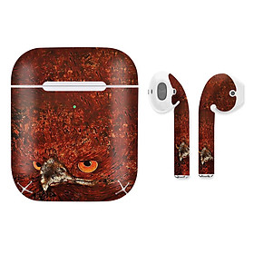 Mua Miếng dán skin chống bẩn cho tai nghe AirPods in hình Phượng hoàng lửa - lsm041 (bản không dây 1 và 2)