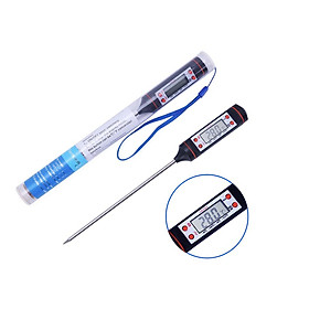 Mua Nhiệt kế đo độ nước sôi pha sữa loại xịn nhiệt kế điện tử -50 tới 300 độ C đầu đo inox 304 cao cấp