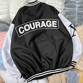 Áo khoác dù bomber chữ F 2 lớp in chữ 2 mặt cho nam nữ, PHONG CÁCH NĂNG ĐỘNG CỰC CHẤT