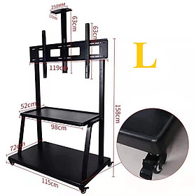 Mua CHÂN ĐỠ TIVI DI ĐỘNG CÓ BÁNH XE DÙNG CHO MÀN HÌNH TỪ 32 INCH  - 120 INCH