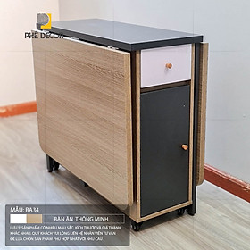Mua BÀN ĂN THÔNG MINH GẤP GỌN NHẬP KHẨU - BA34 - Có bếp