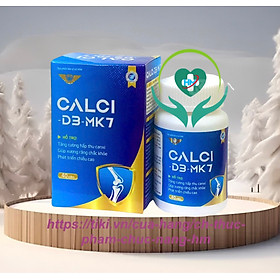 ￼Calci - D3-MK7 - Hộp 40 Viên -Tăng Cường Hấp Thu Canxi , Giúp Xương Chắc Khỏe, Tăng chiều cao