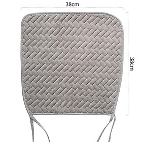 Đệm lót ghế ngồi vải nhung mềm mại chống trượt có thể giặt