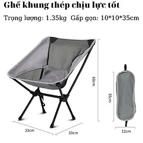 Ghế dã ngoại gấp gọn cắm trại câu cá thư giãn có tựa lưng CAMPING TODAY