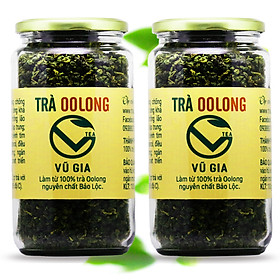 Combo 2 Trà Oolong Nguyên Chất Vũ Gia (400gr/hũ) - Nguyên liệu nấu trà sữa trân châu thơm ngon tại nhà, giảm cân an toàn.