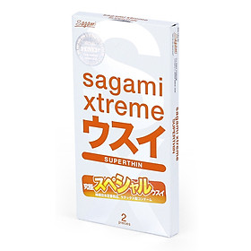 Bao cao su siêu mỏng Sagami Super thin (hộp 2 chiếc)
