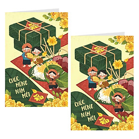 Combo 2 Thiệp Năm Mới Greenwood NY25