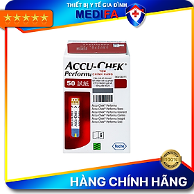 Hộp 50 Que Thử Đường Huyết Accu Chek Performa - Hàng Chính Hãng Roche, Date Xa