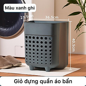 Giỏ nhựa đựng đồ giặt treo tường , giỏ đựng quần áo bẩn