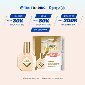 Nước nhỏ mắt cấp ẩm & bổ sung nước mắt nhân tạo V.Rohto DryEye 13ml