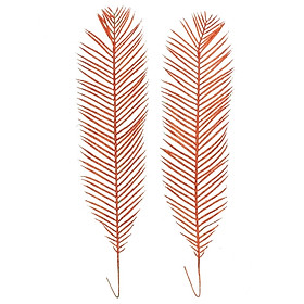 Bộ 2 Lá Kim Tuyến Trang Trí Giáng Sinh 46cm - Màu Đỏ