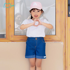 Quần short bò bé gái MonBabies MQ2240