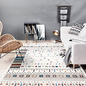 Mua Thảm Lông Sợi Ngắn Boheamia Họa Tiết Chấm Bi Carpet Thảm Cao Cấp