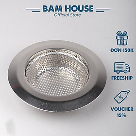 Dụng cụ lọc ngăn rác bồn rửa chén inox Bam House kích thước lớn cao cấp NR01 - Gia dụng bếp