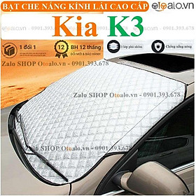 Tấm che chắn nắng nóng kính lái xe ô tô Kia K3 3 Lớp Cao Cấp - OTOALO