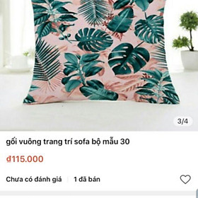 Mua 3 gối vuông sofa