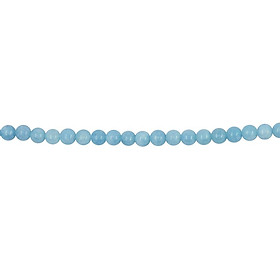 1 Strand of 15inch Natural Blue Jade Loose Gemstone Round Bead for Jewelry Making DIY Bracelets Necklaces Earring 6mm/8mm/10mm