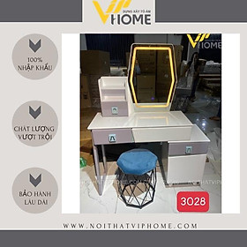 Mua Bàn trang điểm  bàn phấn kèm gương tích hợp đèn LED kèm nút cảm ứng thông minh và ngăn kéo để đồ tện lợi BTD-00047