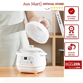 Mua Nồi Nấu Cháo Chậm Chưng Yến Cho Bé 6 Chức Năng Dung Tích 1L Có Lồng Hấp Nồi Nấu Chậm Nấu Cháo Hầm Hấp Chưng Yến Cách Thủy Lõi Sứ Trắng Tỏa Nhiệt Đều Hẹn Giờ 12h Tiện Lợi