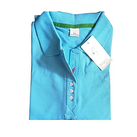 Áo Thun Cá Sấu Nữ Có Cổ -Màu thiên thanh (45-75kg)