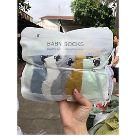 Tất lưới hình gấu cho bé